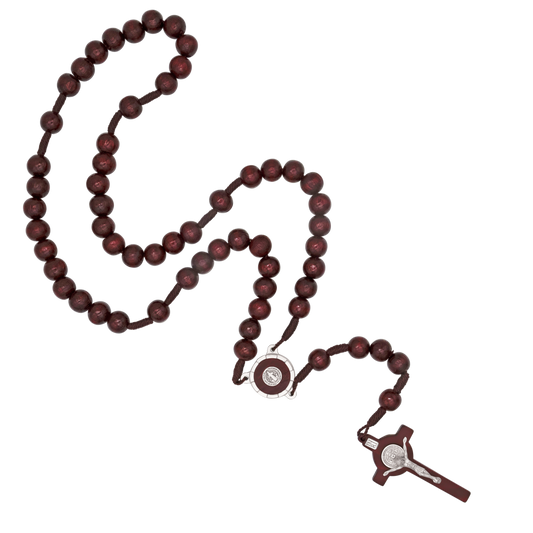 ST BENEDICT - LARGE GRAINS DE CHAPELET - RED