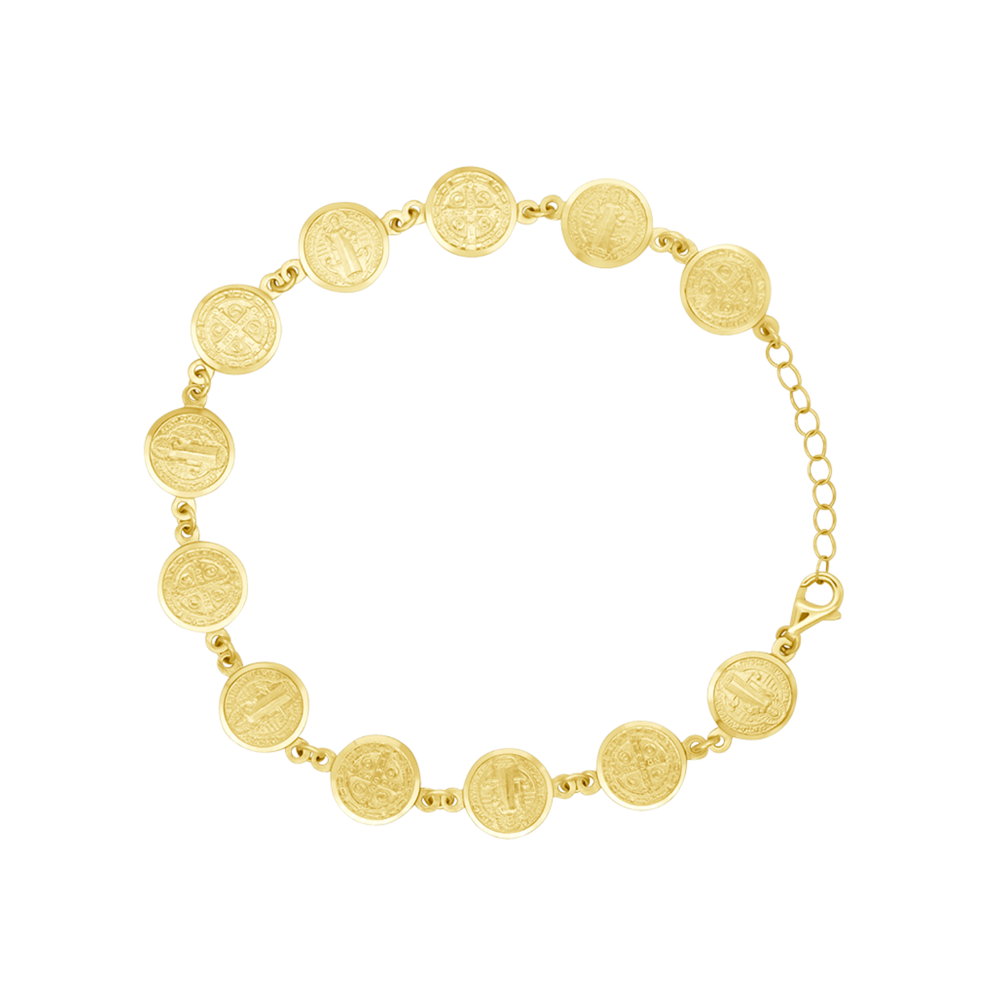 ST BENEDICT MÉDAILLES BRACELET - OR