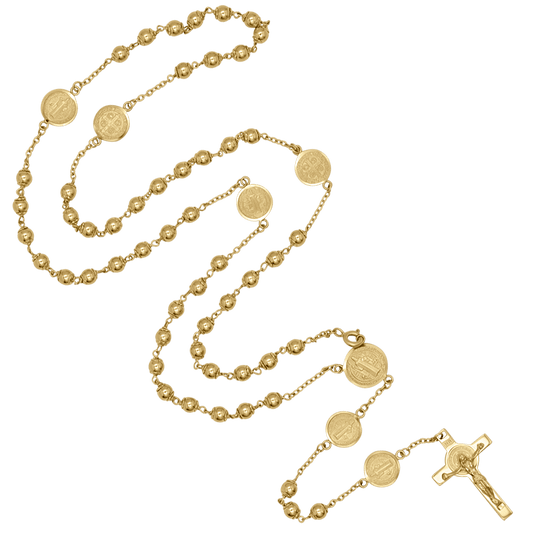 ST BENEDICT - CHAPELET - OR