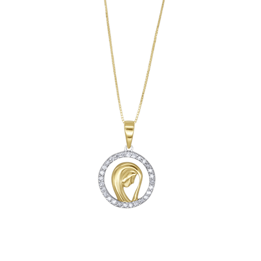 VIERGE MARIE COLLIER - OR ET DIAMONDS
