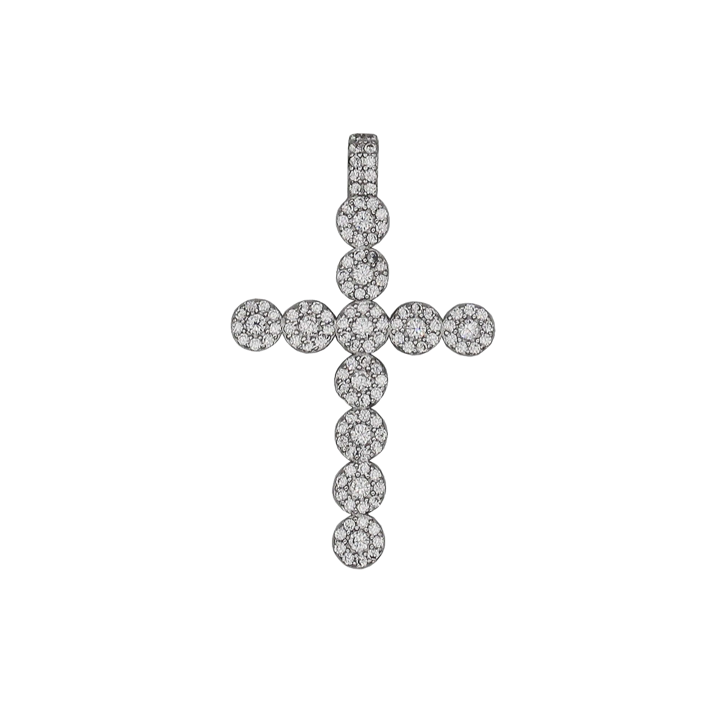 PENDENTIF CROIX - ARGENT ET ZIRCONIA