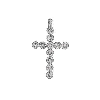 PENDENTIF CROIX - ARGENT ET ZIRCONIA