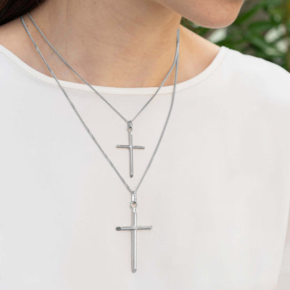 CLASSIC PENDENTIF CROIX - ARGENT