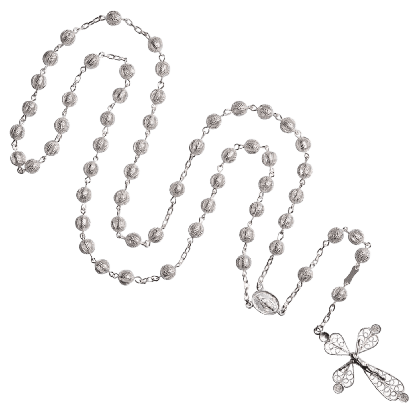 FILIGREE CHAPELET - ARGENT