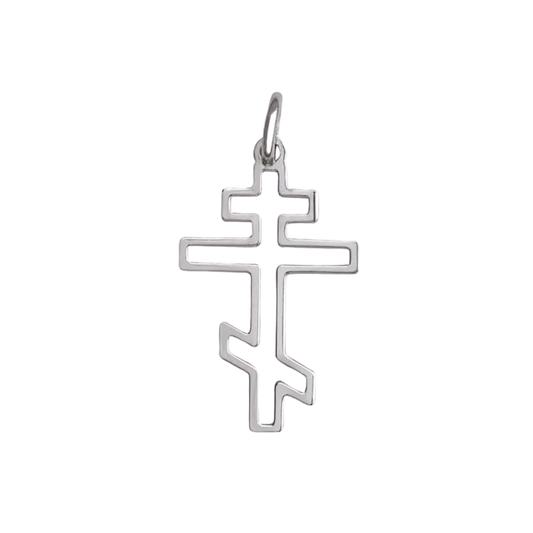 ORTHODOX - PENDENTIF CROIX - ARGENT