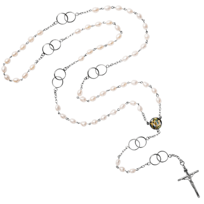 MARRIAGE - PERLE WEDDING CHAPELET - ARGENT