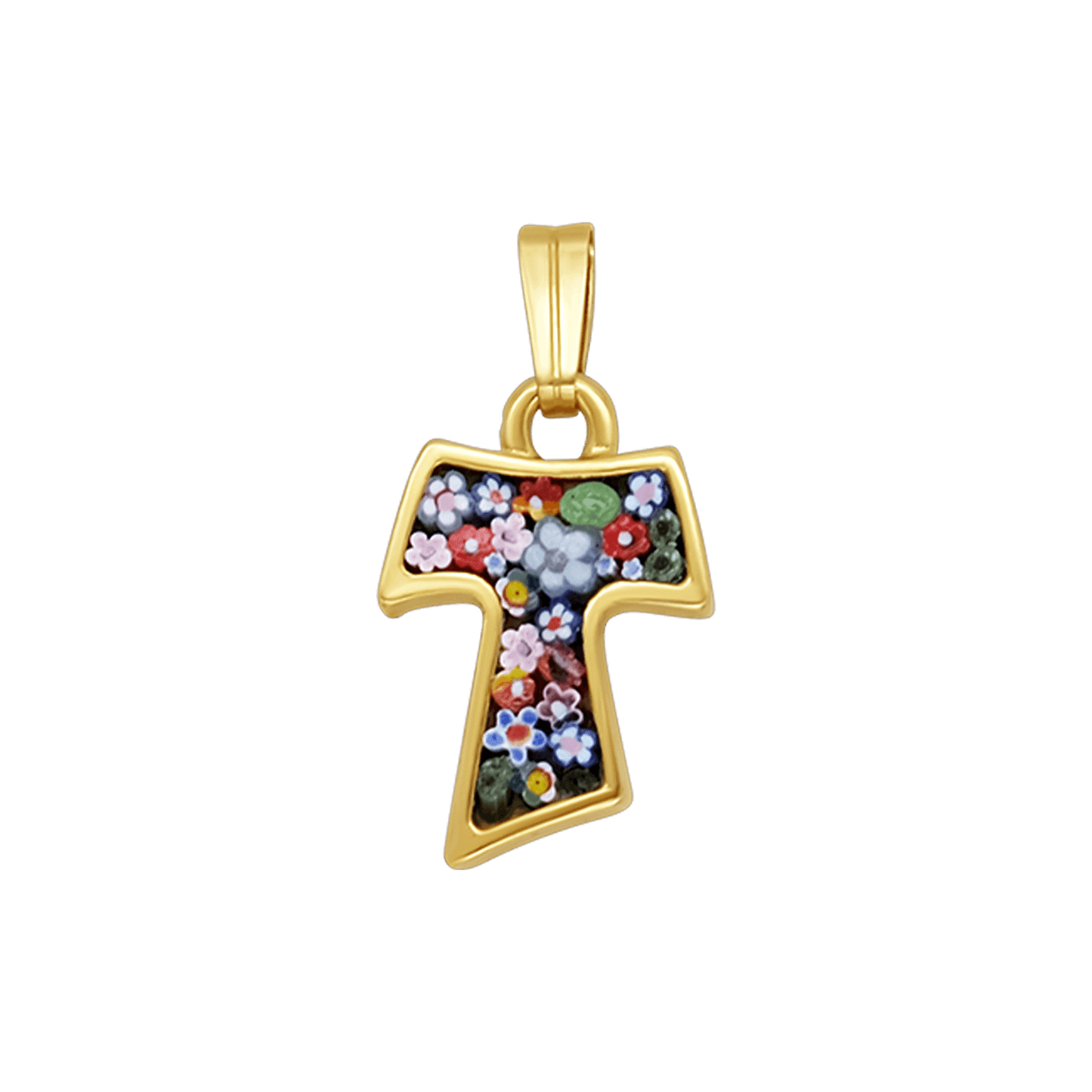 TAU PENDENTIF - MICROMOSAIC BIJOUX - GOLDEN METAL