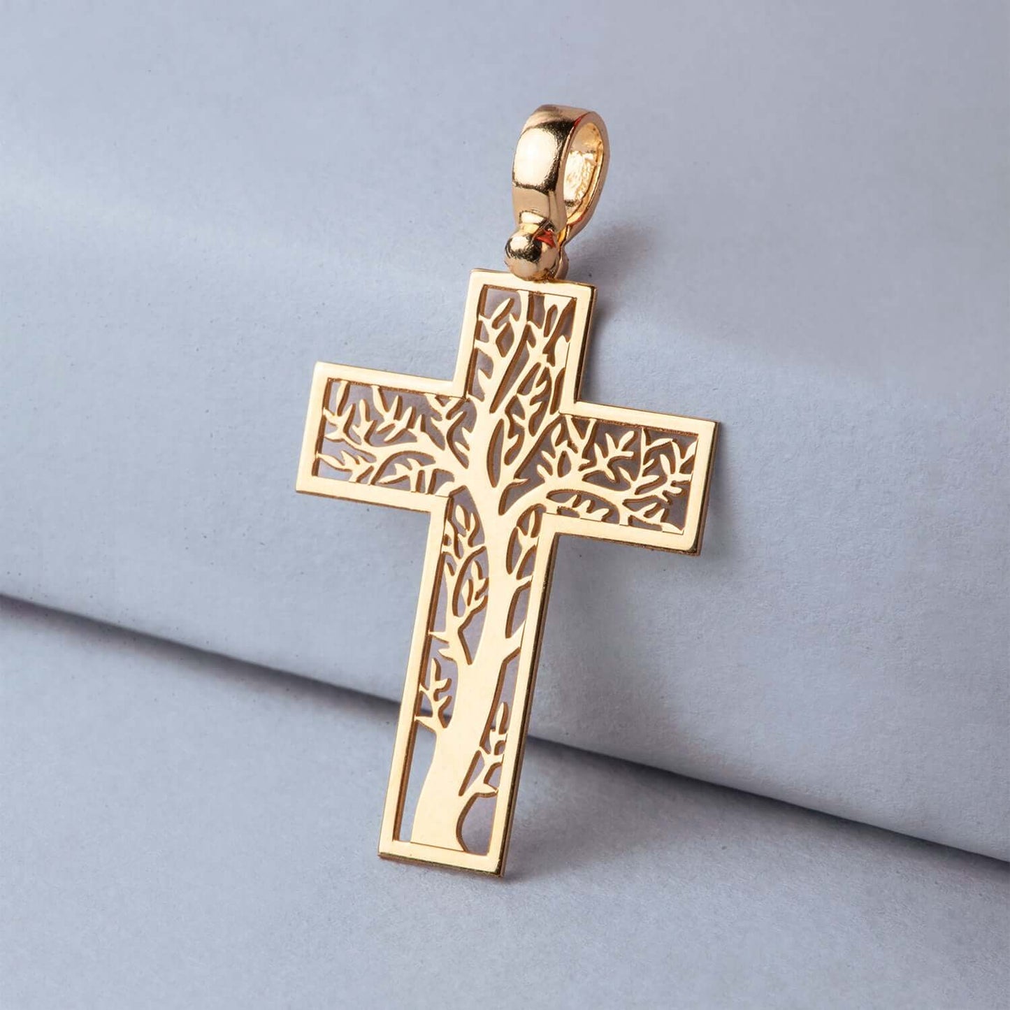 TREE OF LIFE PENDENTIF CROIX - VERMEIL ARGENT