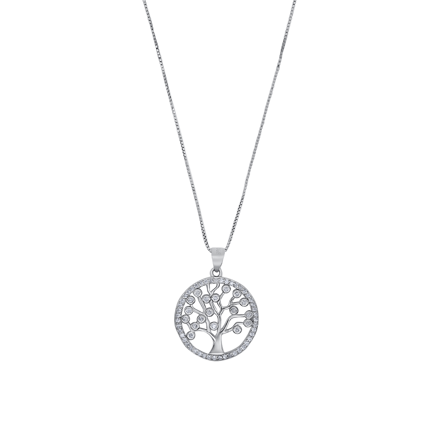 TREE OF LIFE COLLIER - ARGENT - ZIRCONIA