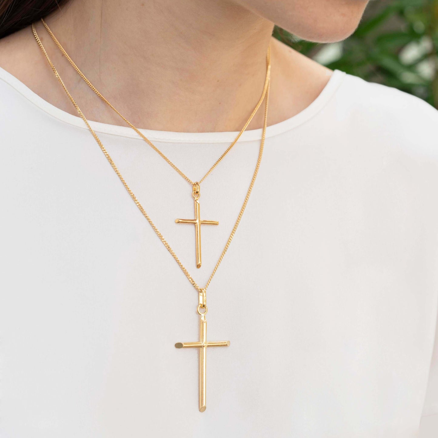 CLASSIC PENDENTIF CROIX - VERMEIL ARGENT