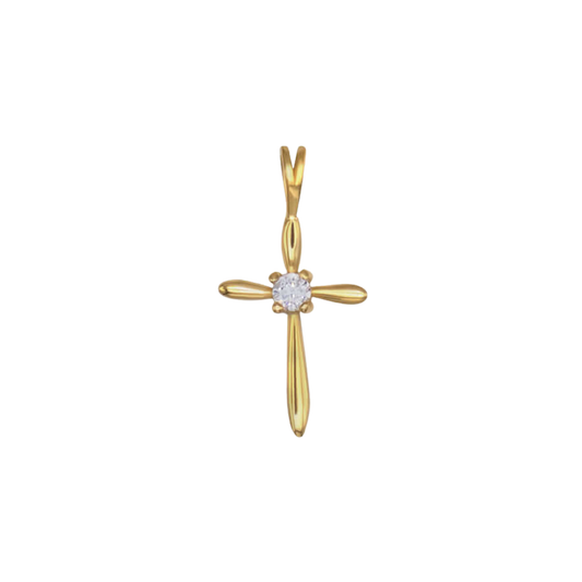 PENDENTIF CROIX - VERMEIL ARGENT