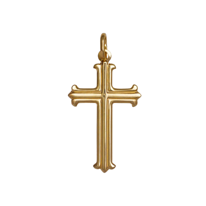 PENDENTIF CROIX - VERMEIL ARGENT