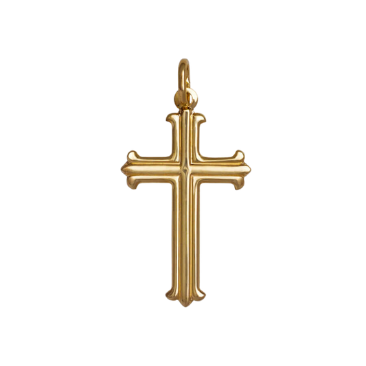 PENDENTIF CROIX - VERMEIL ARGENT