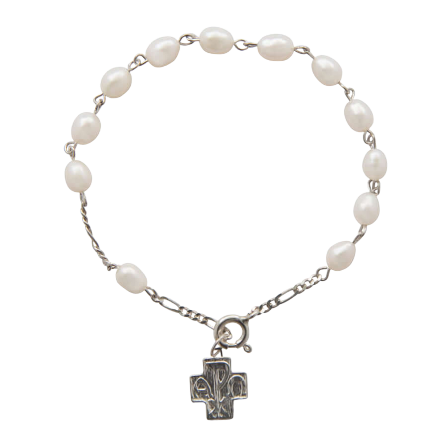 PERLE BRACELET CHAPELET - ARGENT