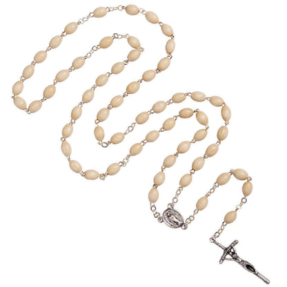 MAPLE BOIS BEADS CHAPELET- METAL