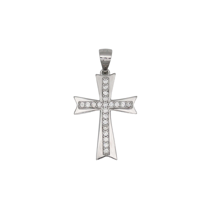 PENDENTIF CROIX - ARGENT ET ZIRCONS