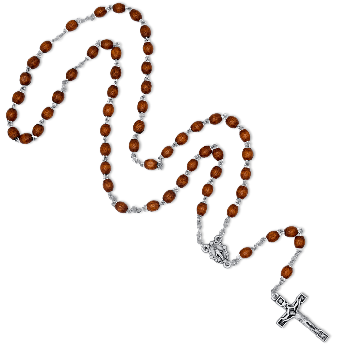 EN BOIS BEADS CHAPELET- METAL