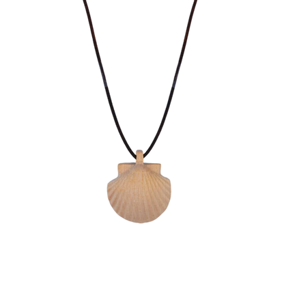 PILGRIMS SHELL - COLLIER - BOIS ET ROPE
