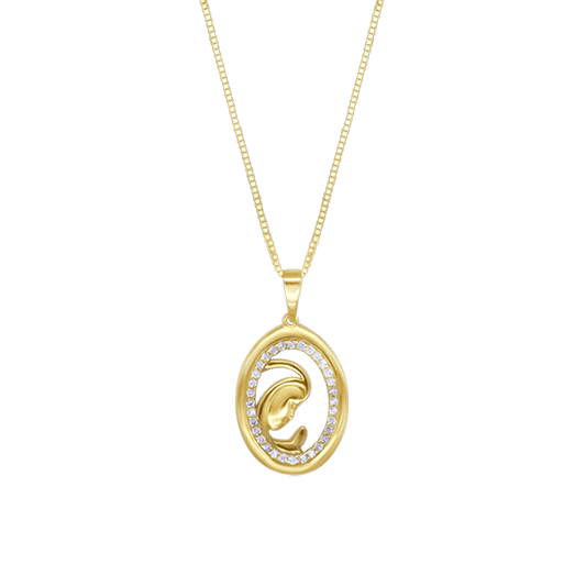 VIERGE MARIE COLLIER - OR ET DIAMONDS